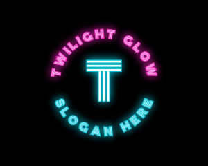 Neon Night Club Bar logo design