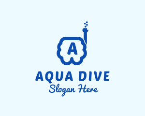 Diver - Diving Goggles Swimming Snorkel logo design