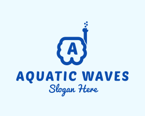 Swimming - Diving Goggles Swimming Snorkel logo design