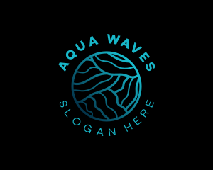 Waves - Biotech Abstract Waves logo design