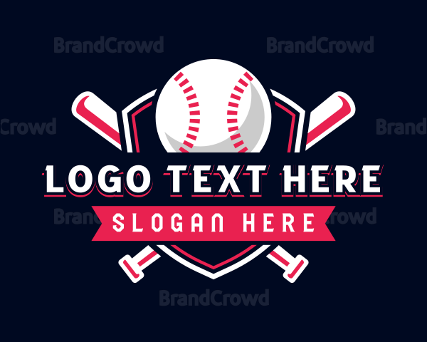 Baseball League Sports Logo