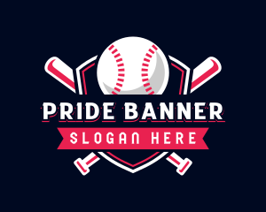 Baseball League Sports logo design