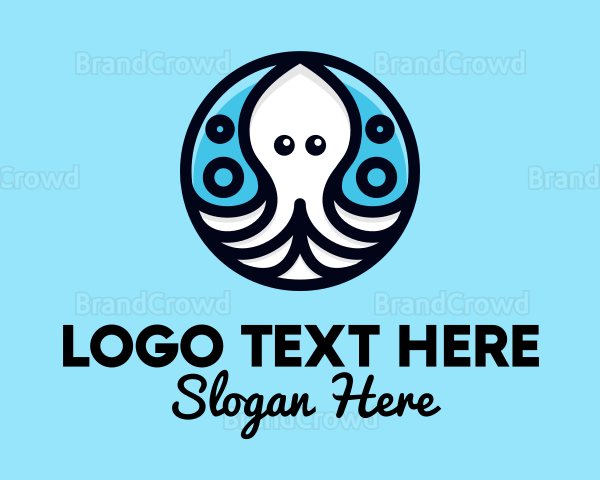 Ocean Sea Octopus Logo
