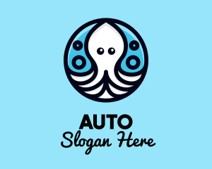 Ocean Sea Octopus  Logo