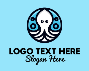 Sea - Ocean Sea Octopus logo design