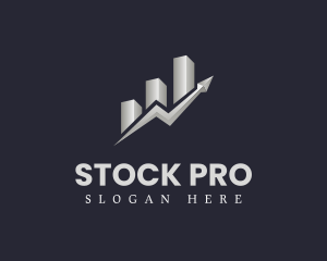 Stock - Professional Stock Graph Chart logo design