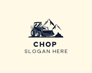 Industrial Mountain Bulldozer Logo