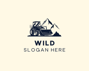 Industrial Mountain Bulldozer Logo