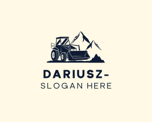 Operator - Industrial Mountain Bulldozer logo design