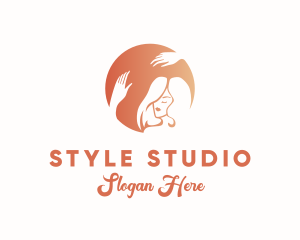 Woman Beauty Hairdressing logo design