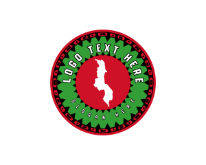 Country - Malawi Tribal Map logo design