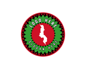 Emblem - Malawi Tribal Map logo design