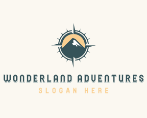 Compass Adventure Mountain logo design