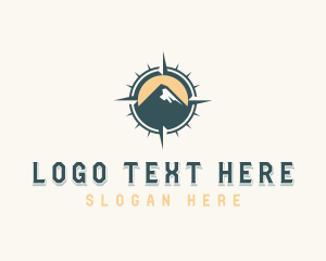 Tour Guide - Compass Adventure Mountain logo design