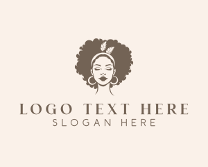 Hairdresser Woman Beauty Logo