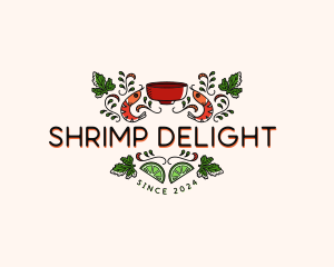 Shrimp Gourmet Restaurant logo design