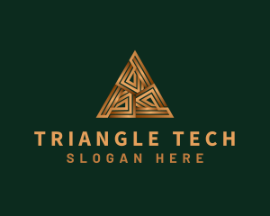 Triangle Woodwork Carpentry logo design