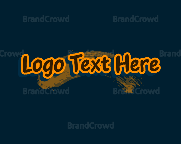 Grunge Brush Graffiti Logo