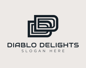 Professional Letter DD Business logo design