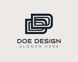 Professional Letter DD Business logo design