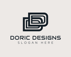 Professional Letter DD Business logo design