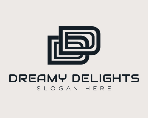 Professional Letter DD Business logo design