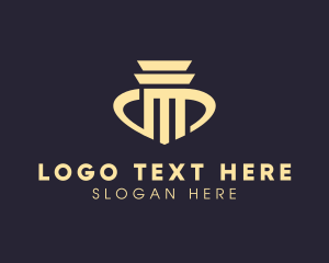 Simple - Construction Greek Pillar logo design