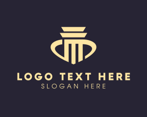 Construction Greek Pillar Logo