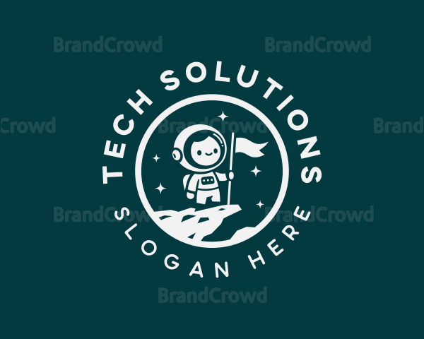 Success Leader Astronaut Logo