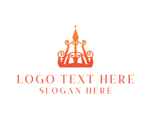 Orange Crown - Arabian Arabic Luxury logo design