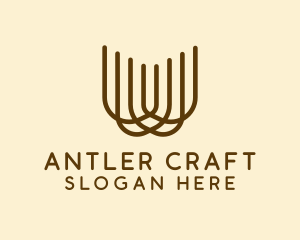 Antlers - Antlers Letter W logo design