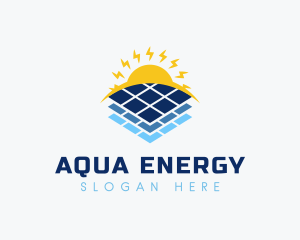 Sun Solar Panel Energy logo design