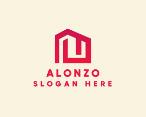 Red Maze House  logo design