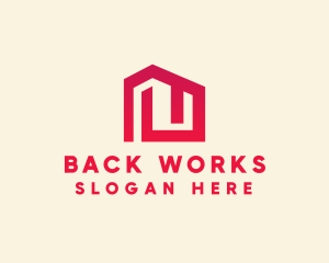 Red Maze House  logo design