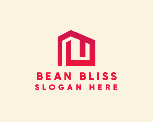 Red Maze House  logo design