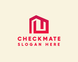 Red Maze House  logo design