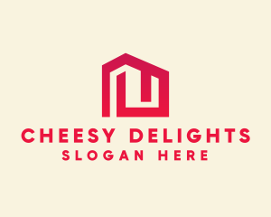 Red Maze House  logo design