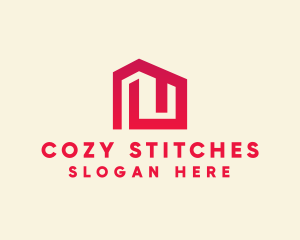 Red Maze House  logo design