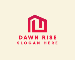 Red Maze House  logo design