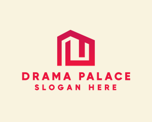 Red Maze House  logo design