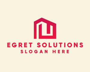 Red Maze House  logo design