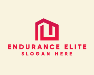 Red Maze House  logo design