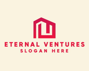 Red Maze House  logo design