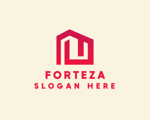 Red Maze House  logo design