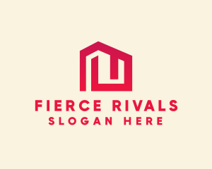 Red Maze House  logo design