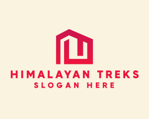 Red Maze House  logo design