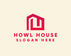 Red Maze House  logo design