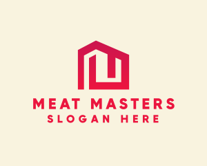 Red Maze House  logo design