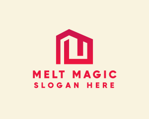 Red Maze House  logo design