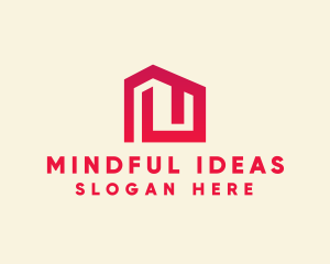 Red Maze House  logo design